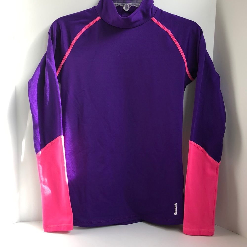 Reebok underlayer fleece lined mock turtleneck top XL/16